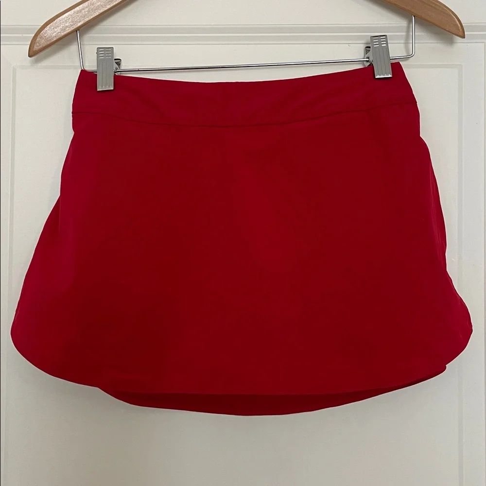 Outdoor Voices The Exercise Skort In Red Stretch Performance XS